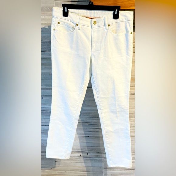 Tory Burch Super Skinny Jean - White Size 30 - Picture 1 of 4